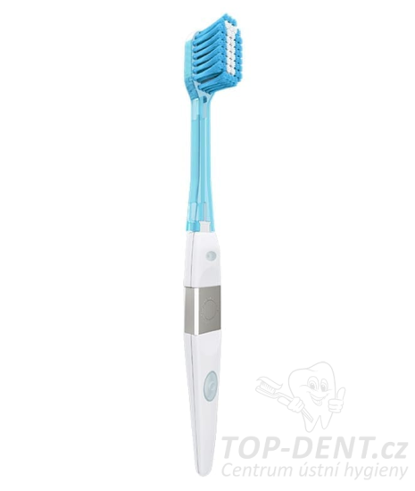 IONICKISS ORIGINAL zubní kartáček, Modrá hlavice EXTRA SOFT WIDE (kónická vlakna)
