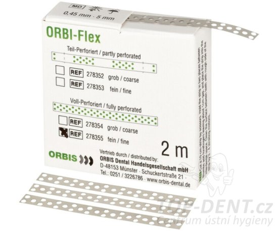 ORBIS Flex Scaler perforovaný 0,45mm (hrubý), 2m