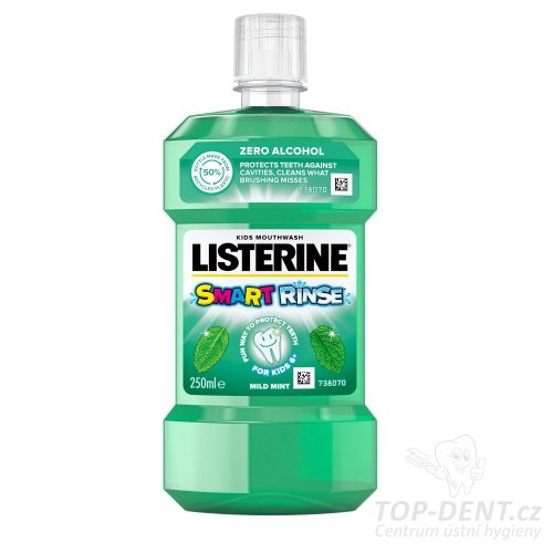 Listerine Smart Mint dětská ústní voda, 250ml