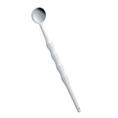 Miradent Brillant Anti-fog plastové zrcátko bílé, 1ks