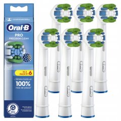 Oral-B PRO Precision Clean náhradní kartáčky, 6ks (bílé)