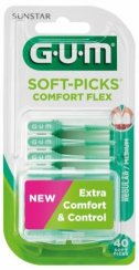 GUM Soft-Picks Comfort FLEX pogumovaná párátka (medium), 40 ks