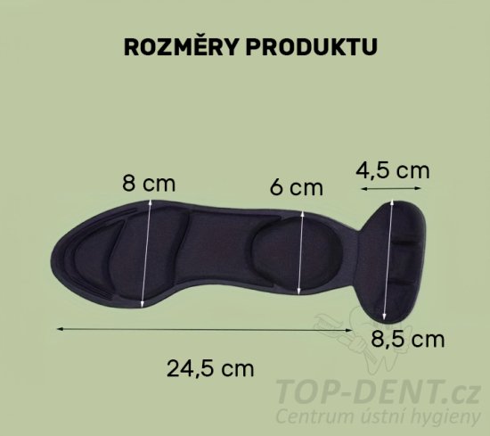 Měkká vložka do bot s patou (vel. 35-40), béžová
