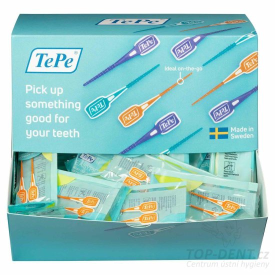 TEPE EasyPick dentální párátka XS/S (oranžová) BOX, 200ks