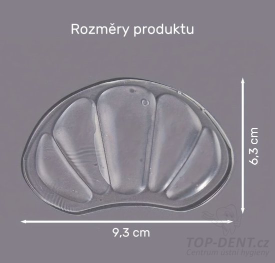 Výstelky do bot za patu gelové (transparent), 2 ks