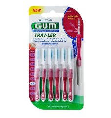 GUM Trav-ler mezizubní kartáčky 1,4 mm (růžové), 6ks