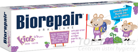 BioRepair Kids dětská zubní pasta 0-6 let (hroznové víno), 50ml