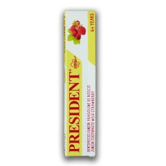PresiDENT Junior dětská zubní pasta od 6 let (jahoda), 50ml