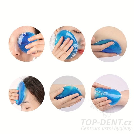 Chladivé/hřejivé polštářky kulaté, 2 ks (modré)