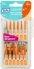 TEPE EasyPick dentální párátka XS/S (oranžová), 60ks