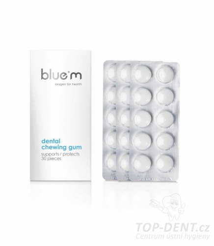 Blue-m dentální žvýkačky, 30ks