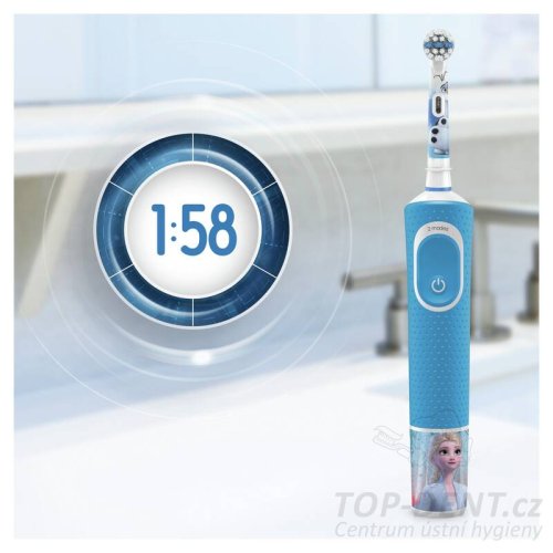 Oral-B Vitality D100 Kids elektrický zubní kartáček FROZEN + POUZDRO (SP1)