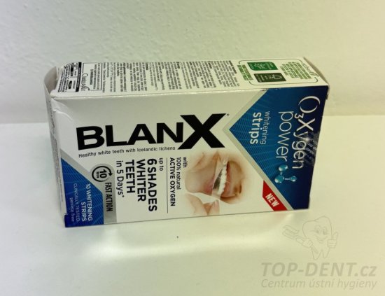 BlanX Oxygen Power bělící pásky s aktivním kyslíkem, 10ks