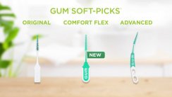 GUM Soft-Picks Comfort FLEX pogumované špáradlá MINT (small), 40 ks
