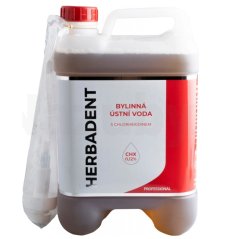 Herbadent PROFESSIONAL bylinná ústní voda s CHX (0,12%), 5 l