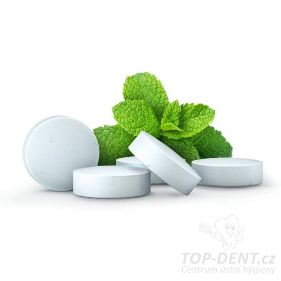 Humble čistící tablety na zuby s fluoridem (máta), 60ks