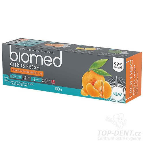 Biomed CITRUS FRESH citrusy pro dlouhotrvající svěží dech, 100g
