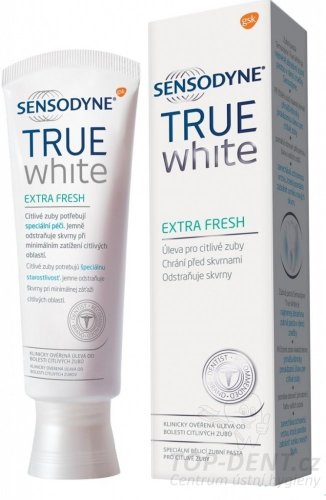 Sensodyne True White Extra Fresh bělící zubní pasta, 75ml