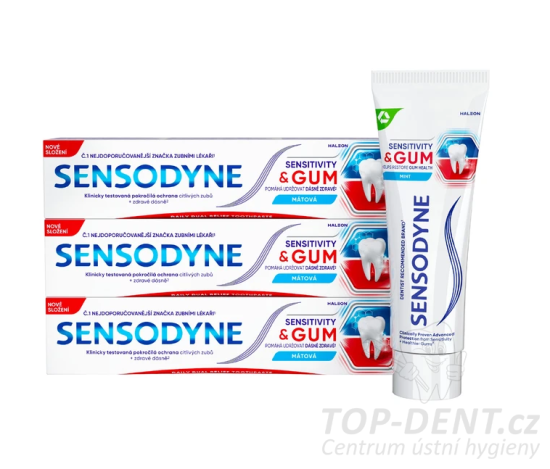 Sensodyne Sensitivity & GUM zubní pasta, 3x75ml