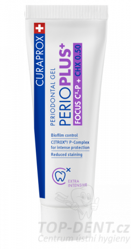 Curaprox Perio Plus+ Focus zubní gel (CHX 0,5%), 10 ml