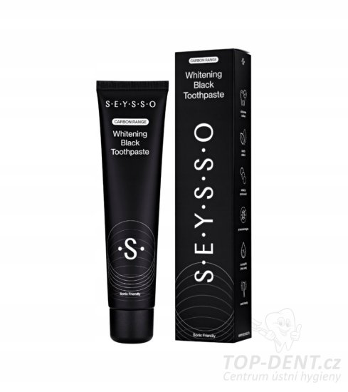 SEYSSO Carbon bělící zubní pasta s černým uhlím a hydroxyapatitem (mint), 75ml