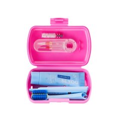 Curaprox Travel set ORTHO ružový