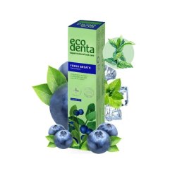 ECODENTA Fresh Breath zubní pasta s extraktem z borůvek, 100 ml