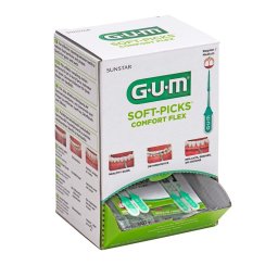 GUM Soft-Picks Comfort FLEX pogumované špáradlá MINT (medium), 2x100ks