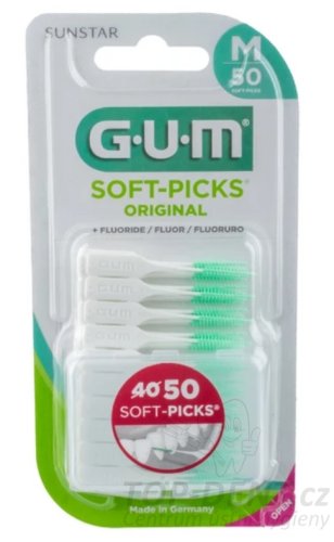 GUM Soft-Picks Original mezizubné kefky (medium), 50ks