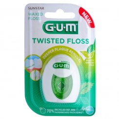 GUM Twisted Floss kroucená zubní nit (voskovaná), 30m