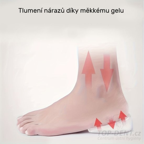 Gelové podpatěnky 2 cm (transparent), 2 ks