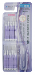 Mizuha mezizubní kartáčky SSSS 0,6 mm (fialová),15 ks