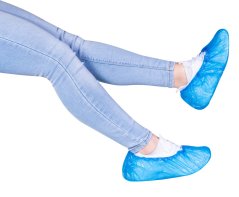Zarys návleky na obuv jednorazové z polyetylénu (modré), 100ks