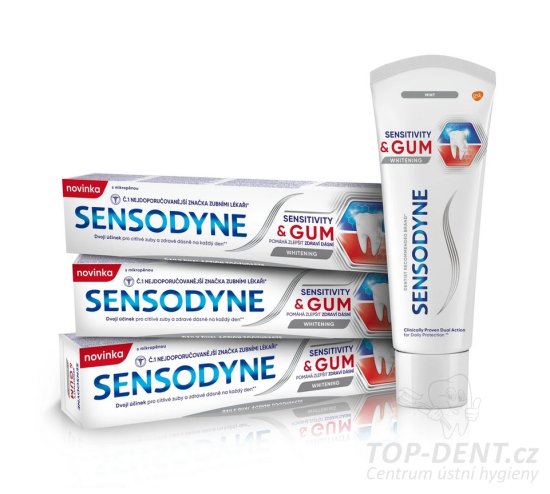 Sensodyne Sensitivity & GUM Whitening zubní pasta, 3x75ml