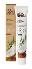 ECODENTA Organic Anti-plaque zubní pasta s kokosovým olejem, 75ml