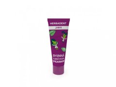 Herbadent JUNIOR Bylinná zubní pasta SPEARMINT s fluoridy, 75 g