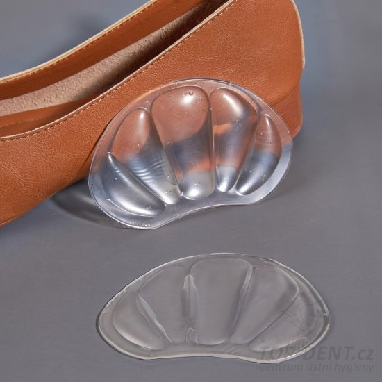 Výstelky do bot za patu gelové (transparent), 2 ks