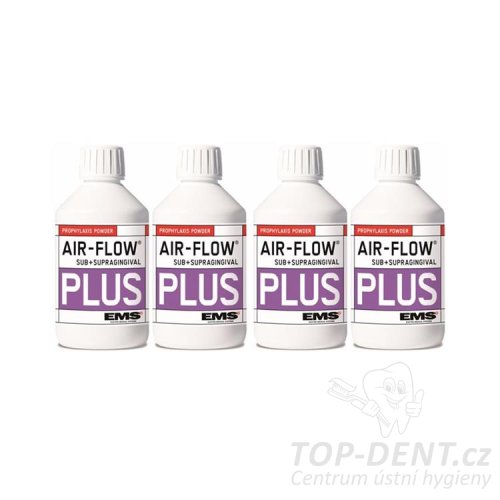 EMS AIR-FLOW® PLUS sub + supragingivální prášek prášek, 4x120g