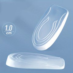 Gélové podpätníky 1 cm (transparent), 2 ks