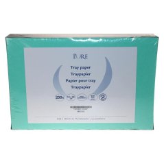 PURE papírové podložky na tácky (zelené), 250ks