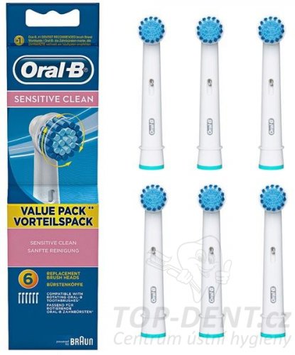 Oral-B Sensitive EBS 17-6 náhradní kartáčky, 6ks