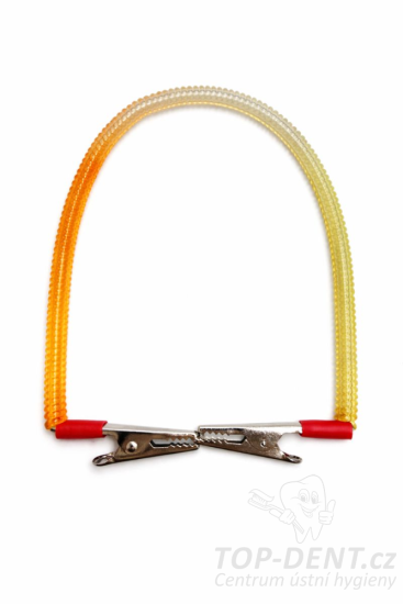 PURE spirálová spona pro uchycení podbradníku (duhová)