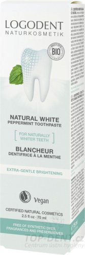 Logodent Natural White bělící zubní pasta (mint), 75 ml