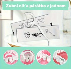 Dentální mečíky s nití jednotlivě balené, 50 ks