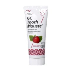 GC Mousse dentální krém s vápníkem Jahoda, 40g