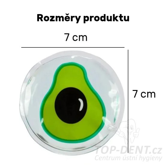 Chladivé/hřejivé polštářky kulaté, 2 ks (avokádo)