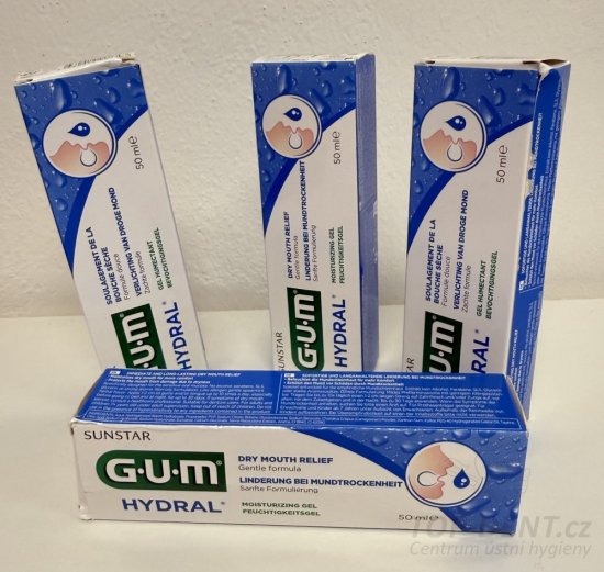 GUM Hydral zvlhčující zubní gel, 50 ml