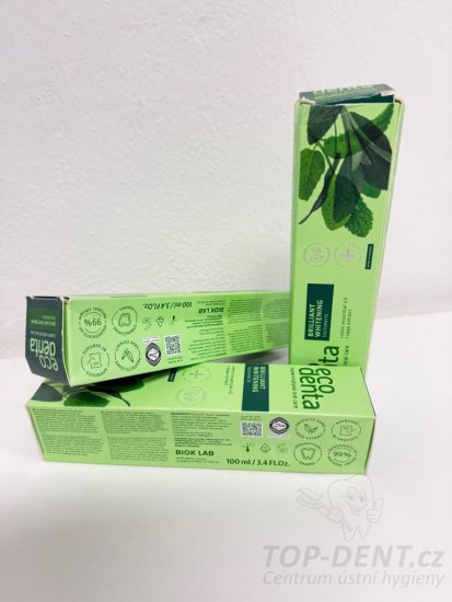 ECODENTA Brilliant Whitening bělící zubní pasta, 100ml