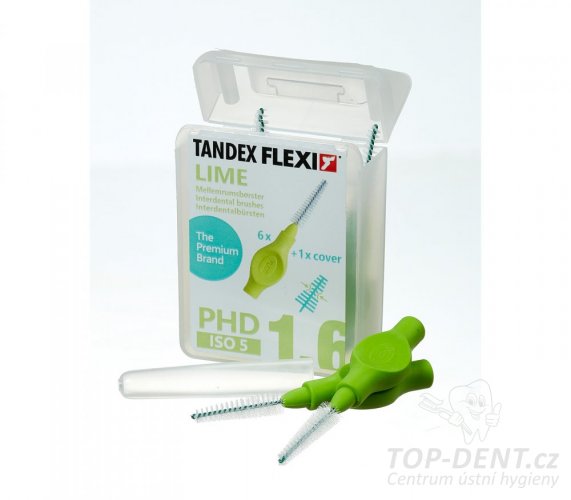 Tandex Flexi mezizubní kartáčky kónické 1,6mm (zelené), 6ks