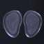 Protiskluzové silikonové výstelky do bot, přední - transparent, 2 ks